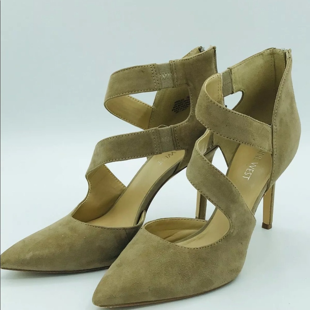‼️Nine west Shoes Women sz 7.5 Pointy Toe Leather - Picture 2 of 7